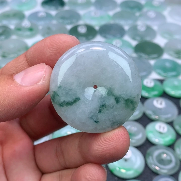 颈饰未镶嵌翡翠缅甸天然A货翡翠39.8-9.0