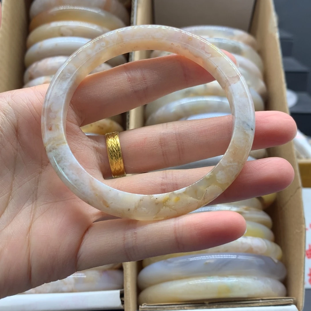 【闪购商品】玛瑙/玉髓手镯未镶嵌紫****】
