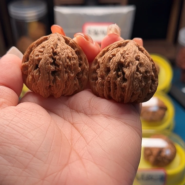 吊坠文玩核桃三角密纹 全品