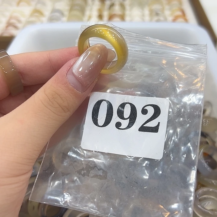 合金戒指玛瑙/玉髓92港16