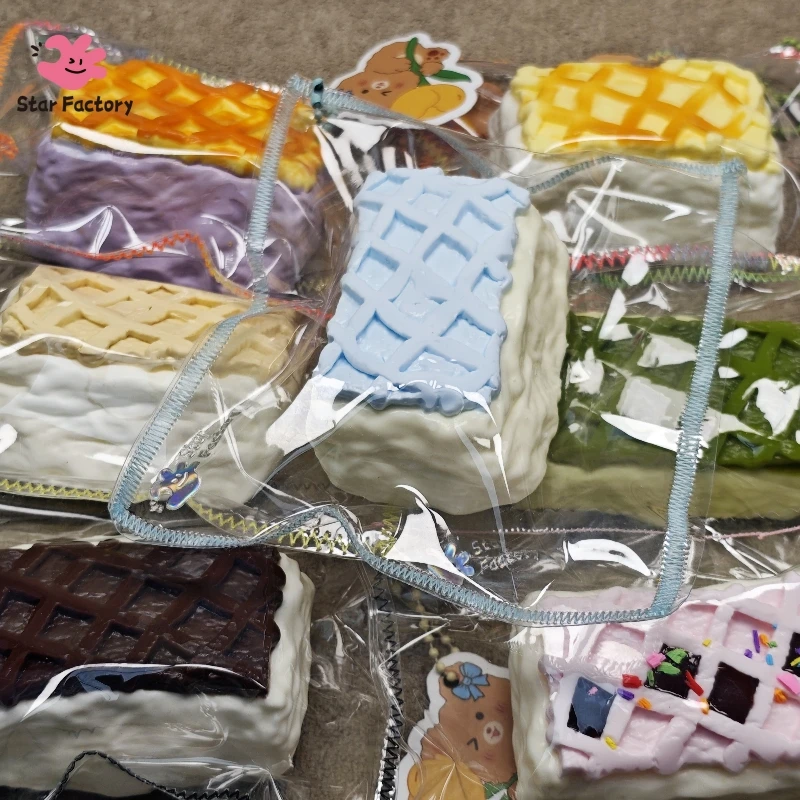 星工厂硅胶捏捏乐干巴乳膏泥纯手工制作解压玩具礼物冰激凌华夫饼