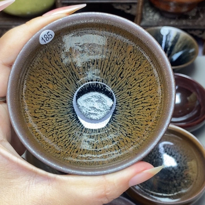 茶盏建窑建盏主人杯建窑磨底微瑕