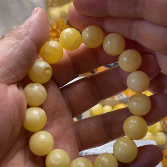 未镶嵌蜜蜡手串手串