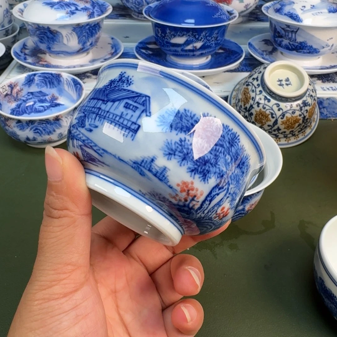 景德镇纯手绘茶圆圆253