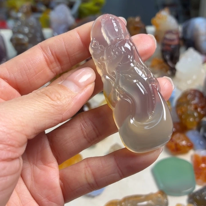 玛瑙/玉髓未镶嵌吊坠(不含链)
