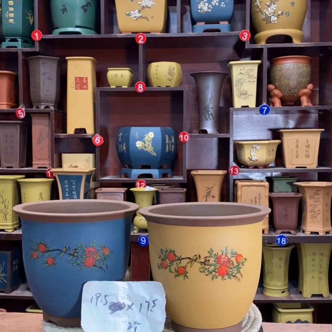 紫砂花盆紫砂花盆