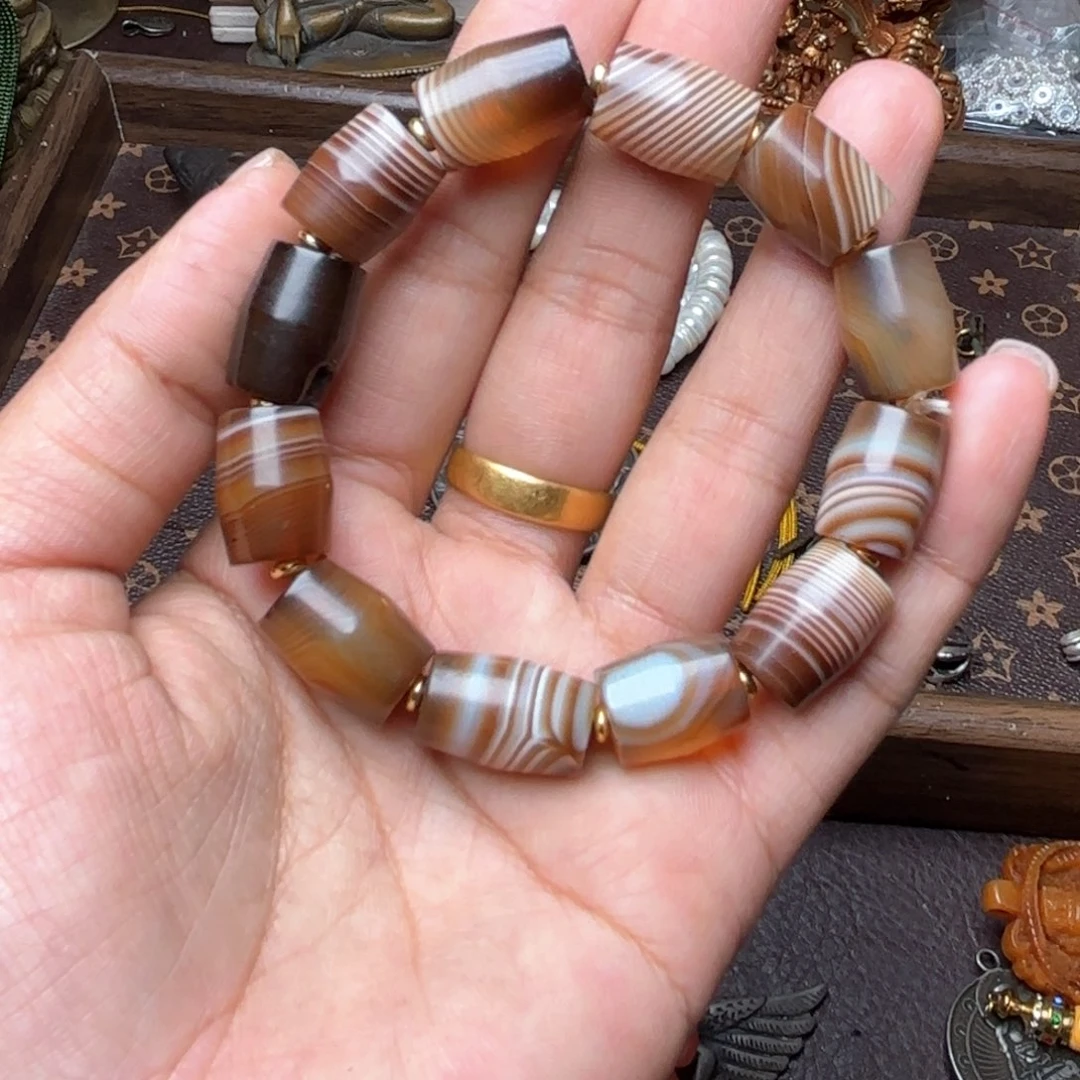 铜星月菩提吊坠项链