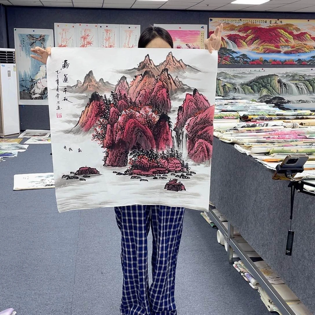 国画作品小姐姐放漏…