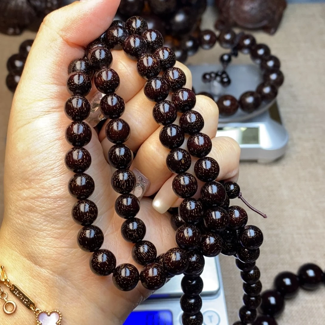 快****檀香紫檀（小叶紫檀）0.8爆星双圈