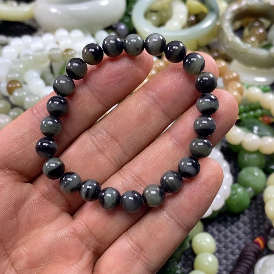 和田玉未镶嵌手链