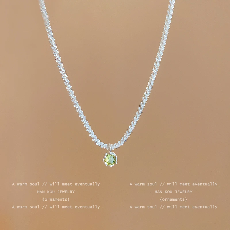 合金项链 满天星项链新款波光粼粼超闪气质项链小众设计感毛衣链