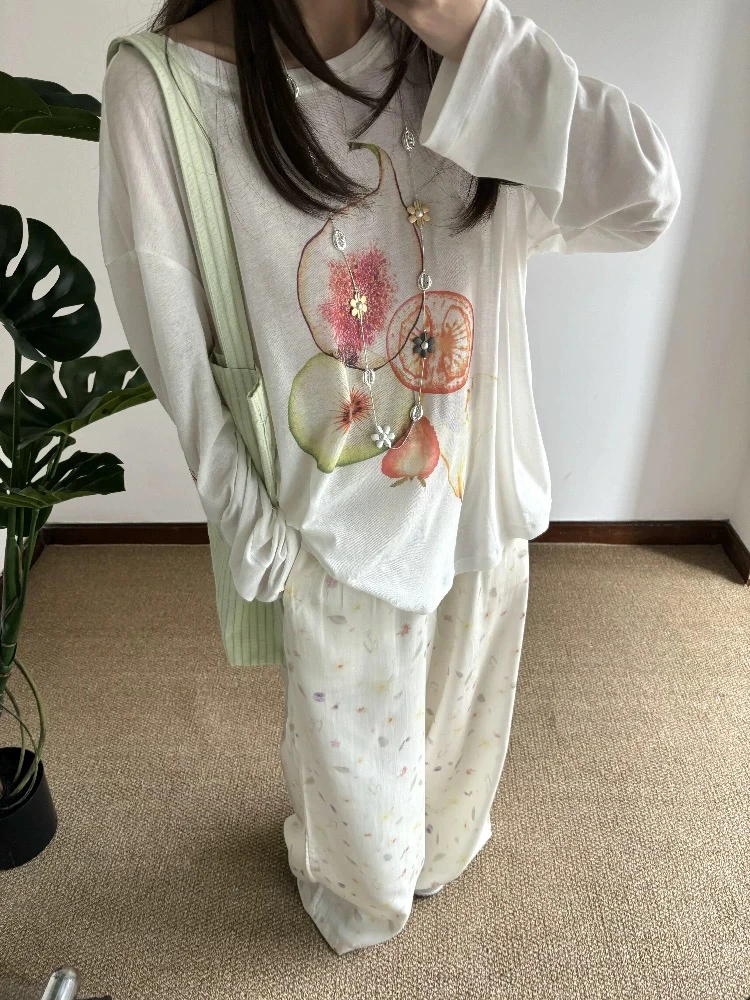 seashells@2256 韩代（70莱莱） 韩系慵懒感水果防晒T恤