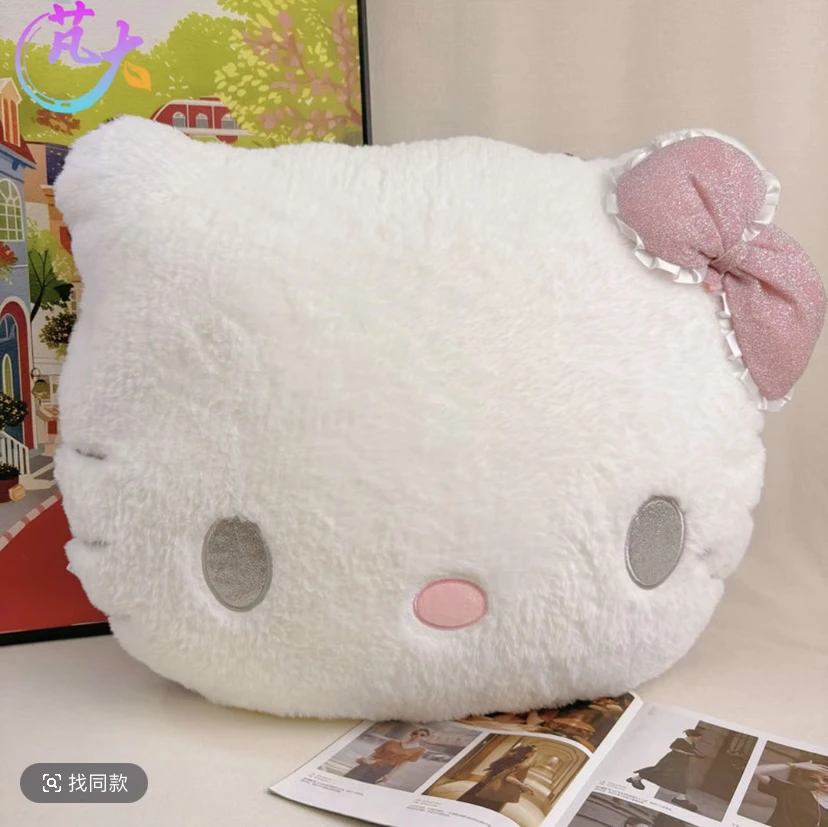 天使与恶魔kt双面猫靠枕毛绒玩具1个【50cm】（测量误差2~3cm）