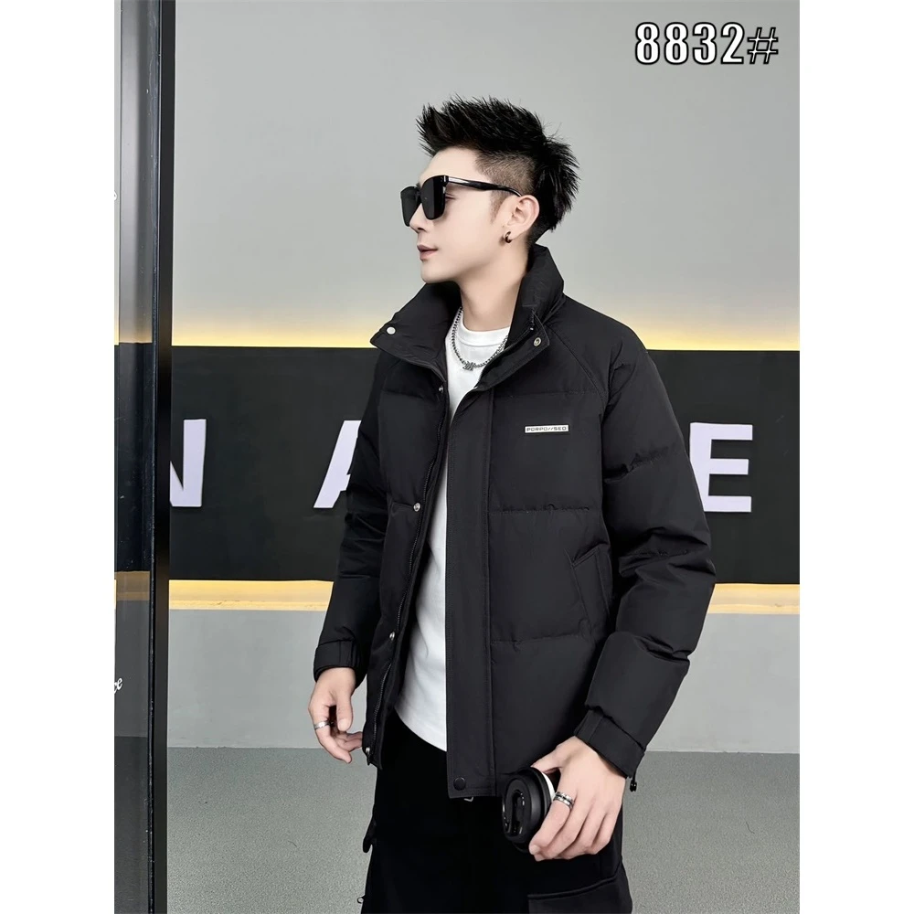 744-8832 冬季御寒保暖男士百搭时尚运动潮流帅气短款修身棉外套