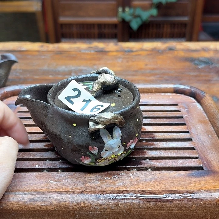 纯手工制作粗陶茶具