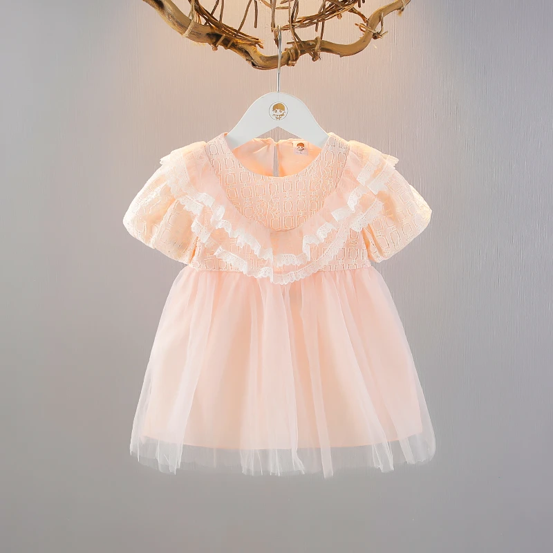 女童连衣裙夏装新款洋气儿童公主裙小女孩夏季女宝宝短袖纱裙新潮
