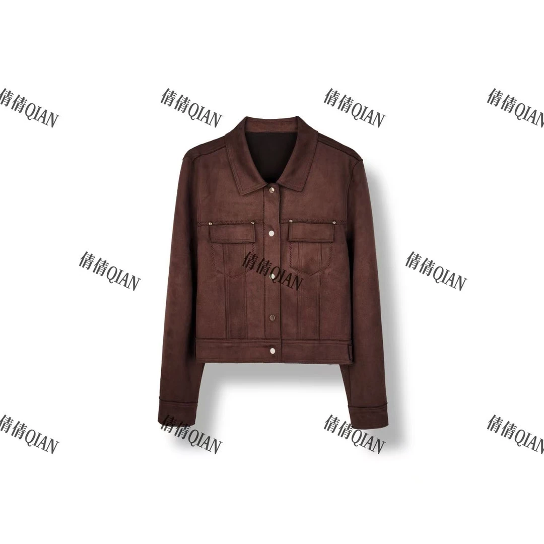 秋冬款时尚气质短外套美拉德（EGJAA1246A-1134）