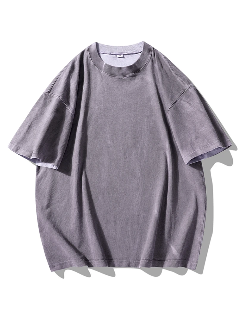 水洗晕染阔版T恤#609
