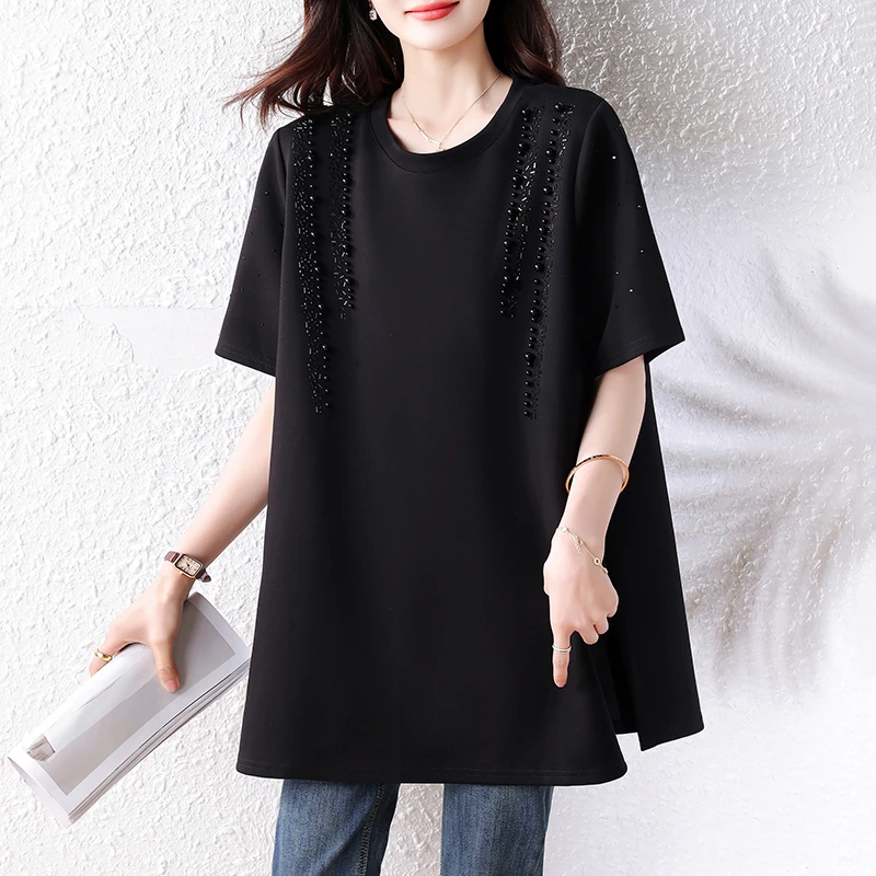 【女神新衣】短袖t恤女夏季2025年新款宽松上衣百搭休闲短袖