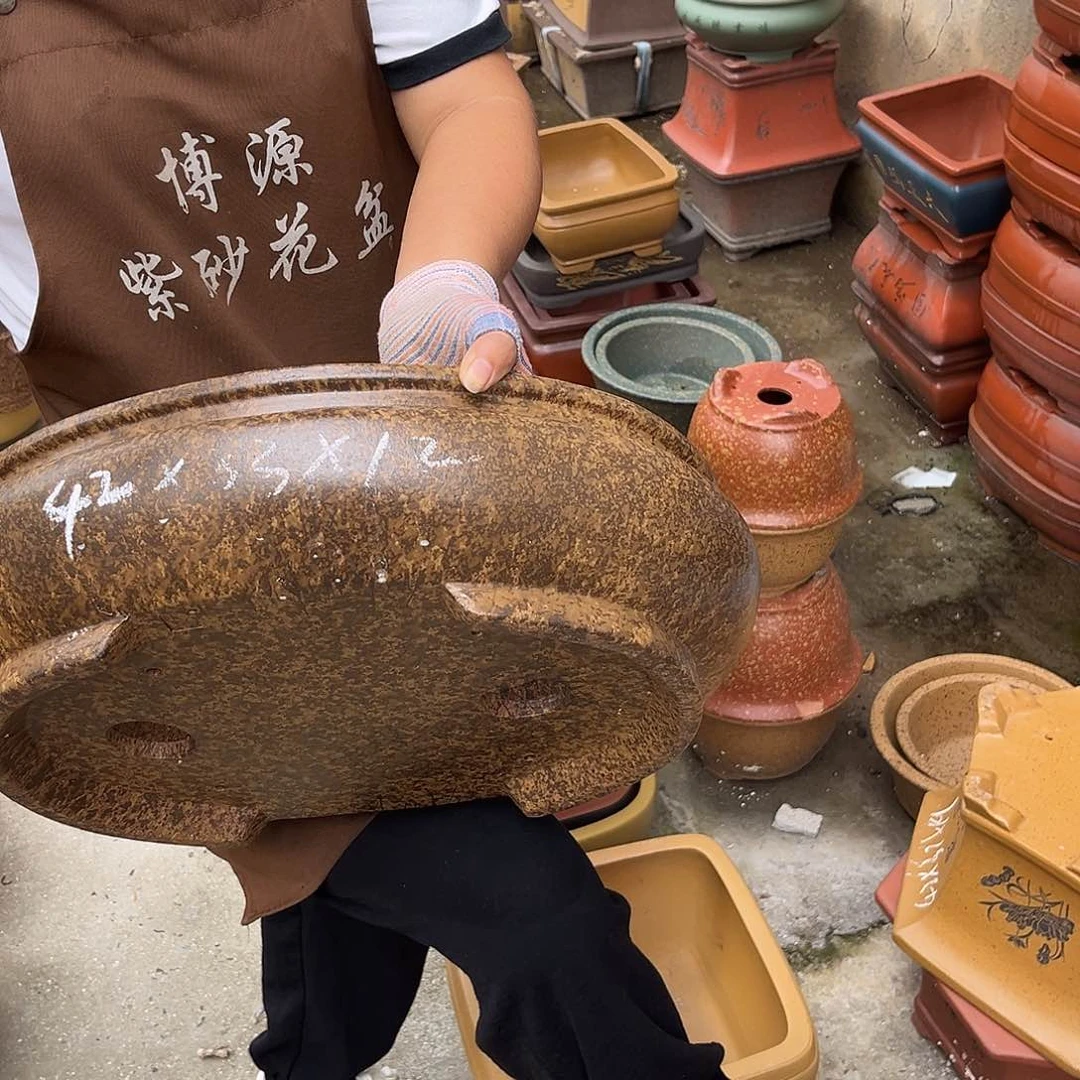 紫砂花盆盆景艺术