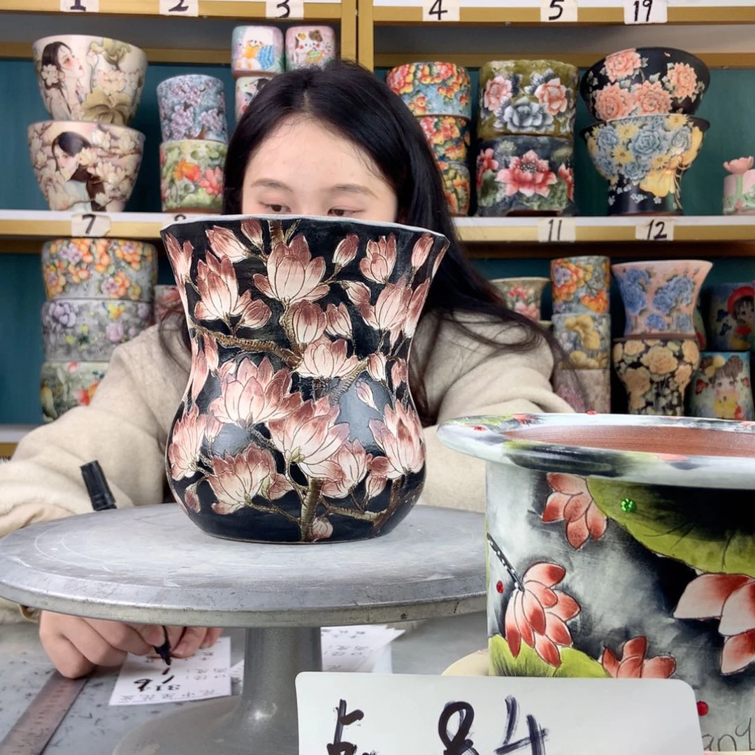 罐景德镇手工瑕疵314