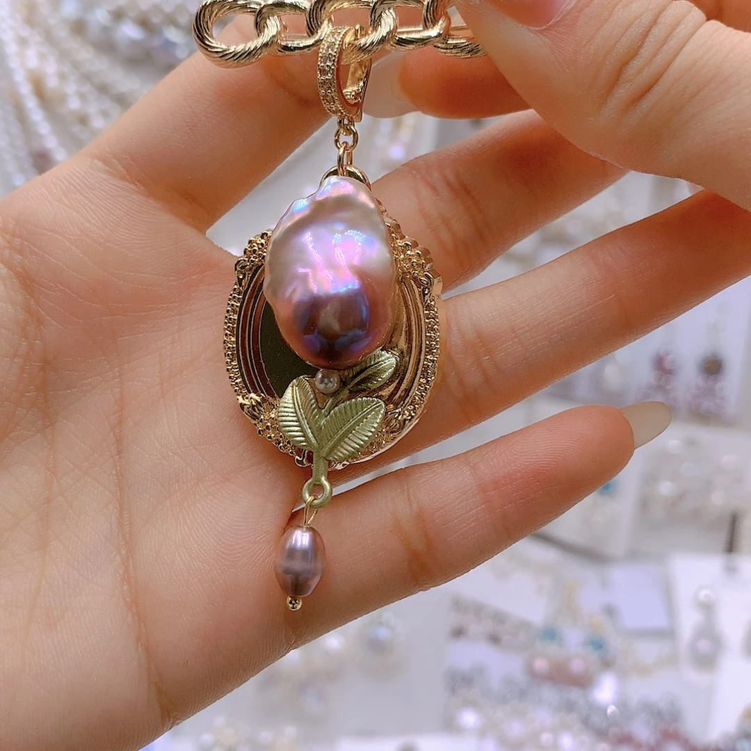 银S925镶嵌耳饰淡水珍珠樱**歌