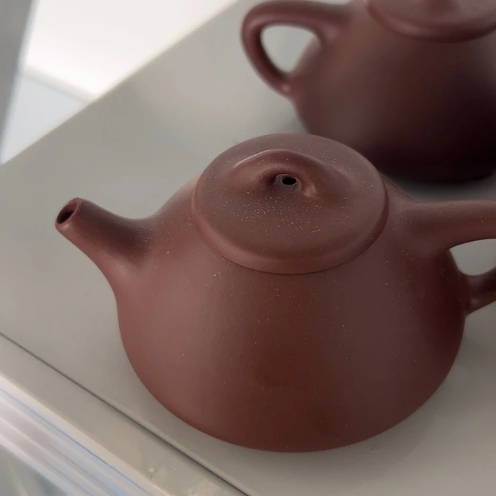 茶宠紫砂紫泥子冶石瓢120cc