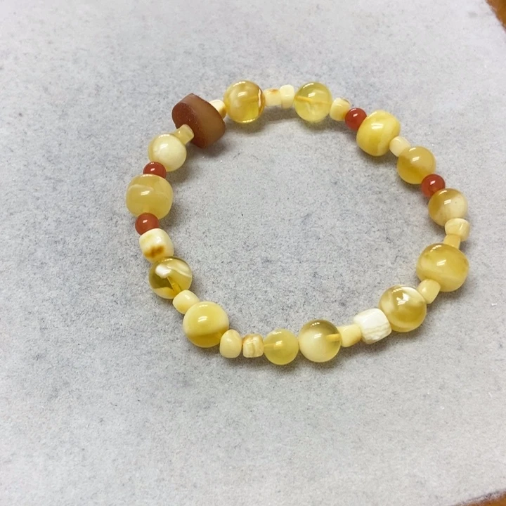 未镶嵌蜜蜡裸石手串