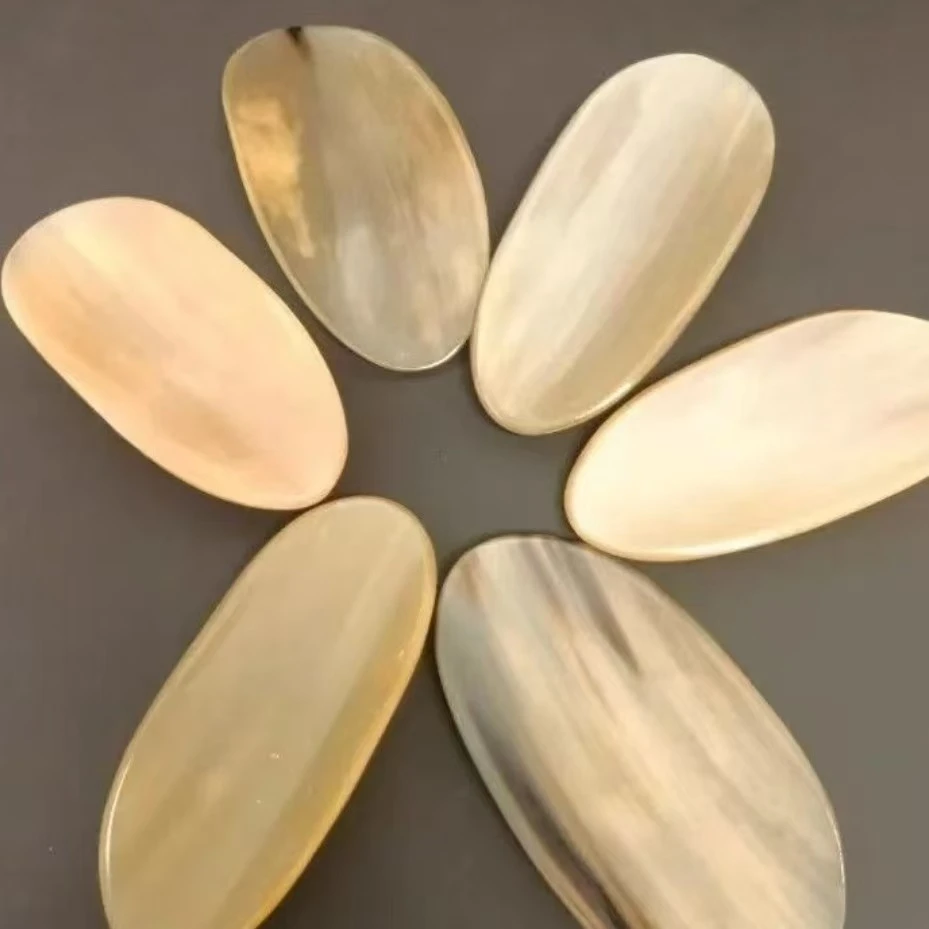 牛角刮片拨筋刮痧一对装适用于湿气重肩颈背部胳膊腿部出痧快