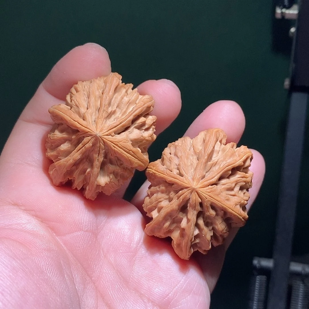 文玩核桃把件44老灯笼六棱