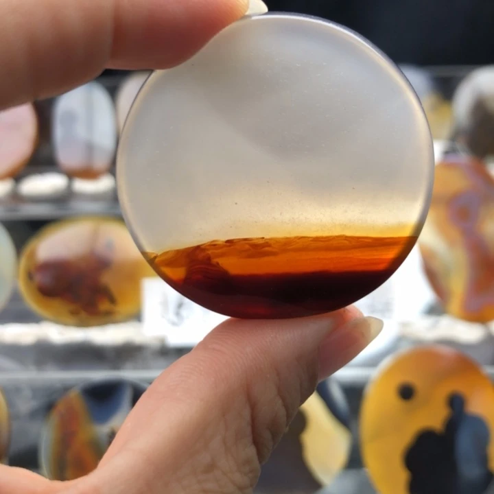 合金玛瑙/玉髓珠宝奇石45有瑕