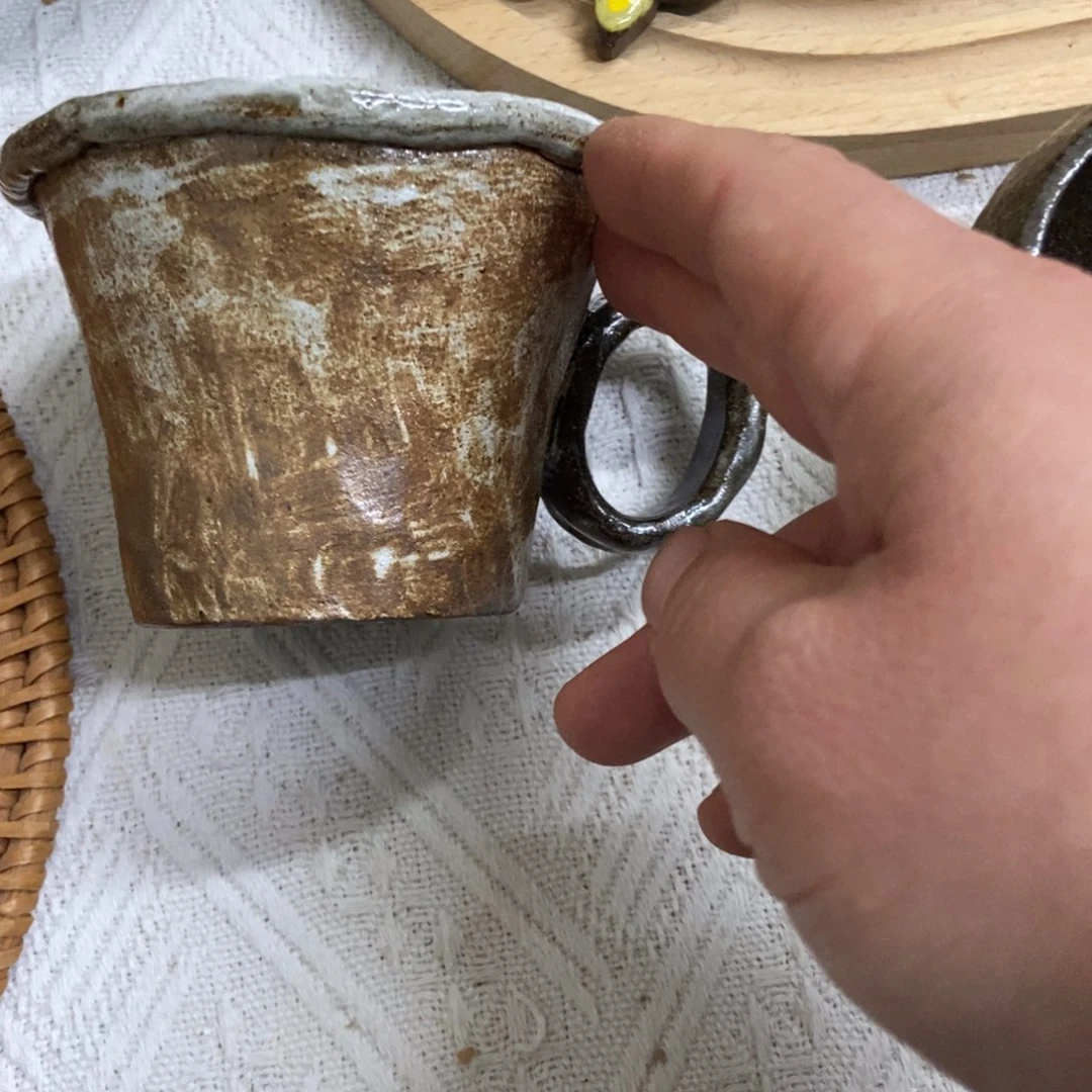 陶瓷葡****室手捏咖啡杯