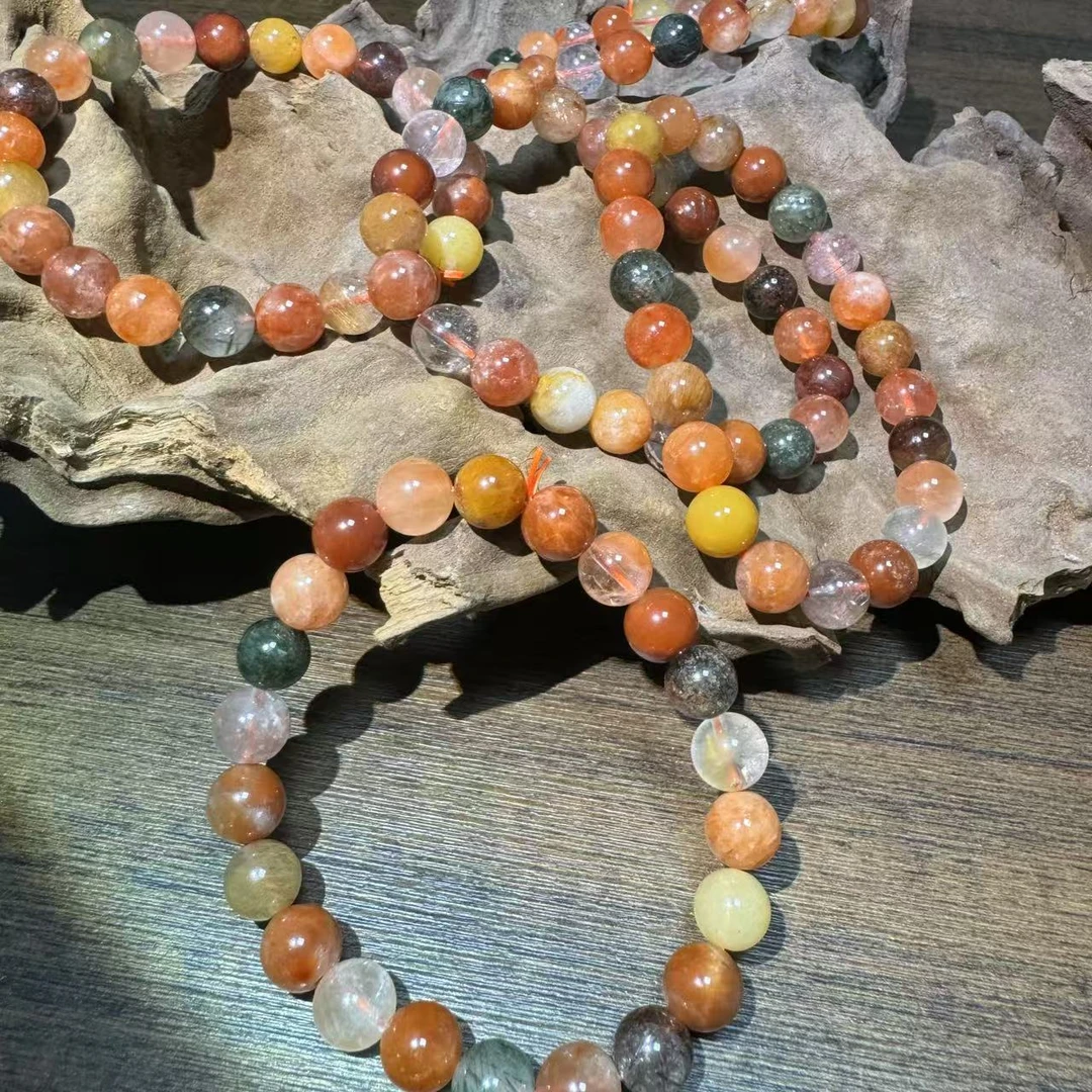 【云上水晶】Z266 彩兔毛8mm手串 多样性发其一