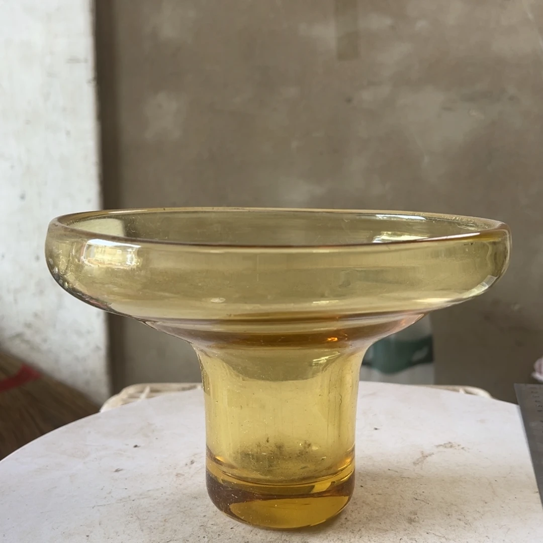 弘扬琉璃花器微瑕高度15
