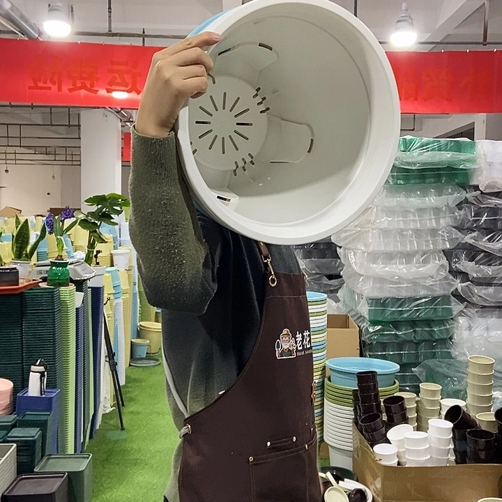 四季盆口37高35混色无拖5个