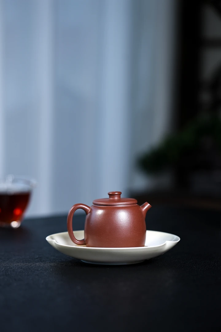 宜兴紫砂壶高德钟 老紫泥 容量200cc