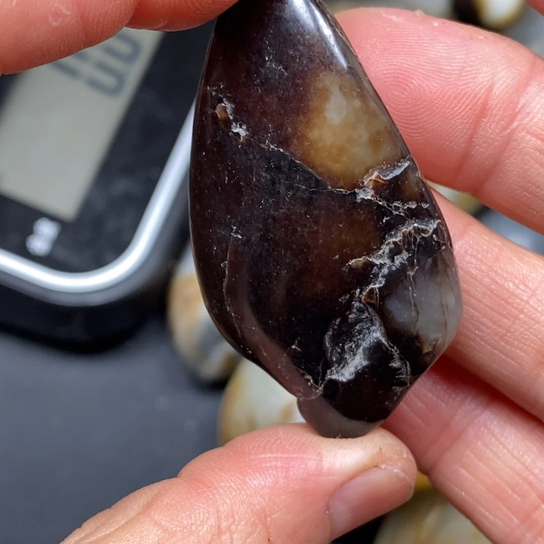 和田玉挂件银S925镀金镶嵌