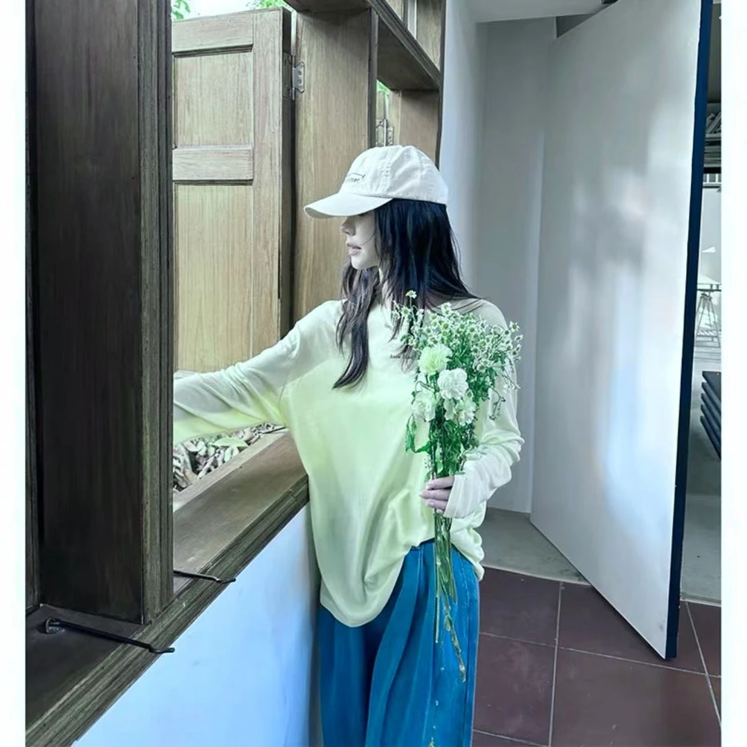 【唐家】NN1101新款春季宽松长袖针织衫时尚