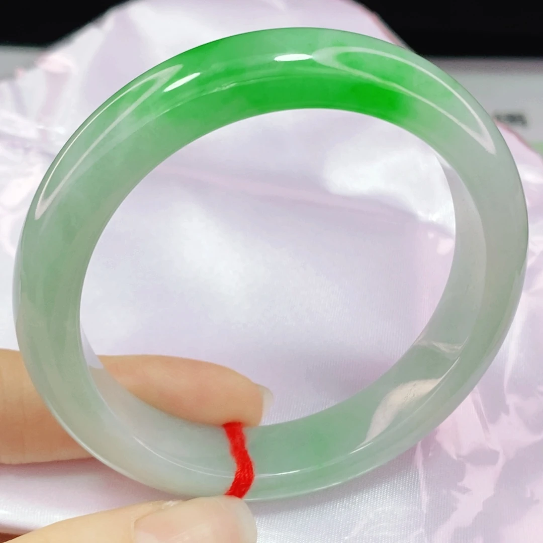 未镶嵌手镯翡翠54.6正圈