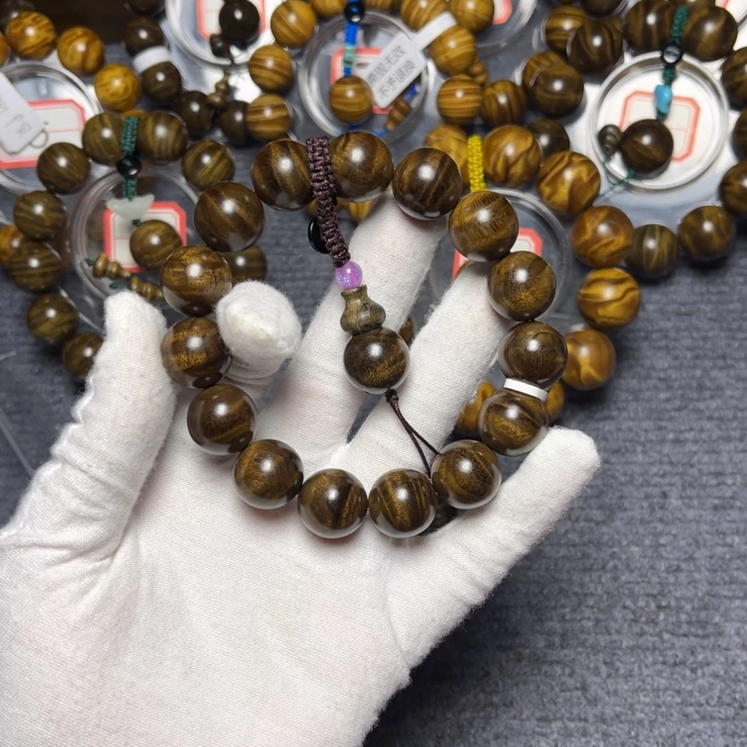 楠木（金丝楠）手串/手链乌木1.5水波199