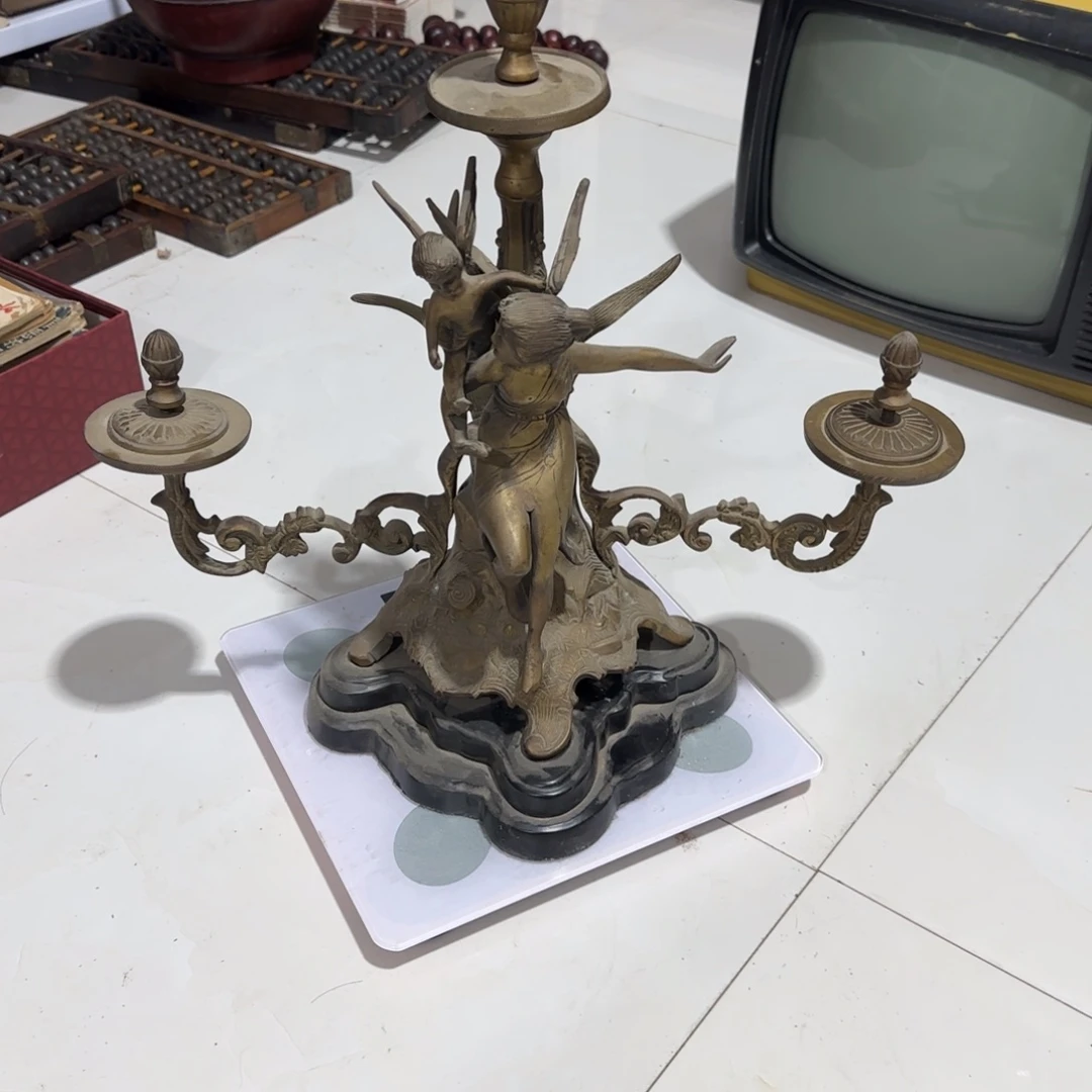 深***司有机玻璃情怀怀旧铜摆件