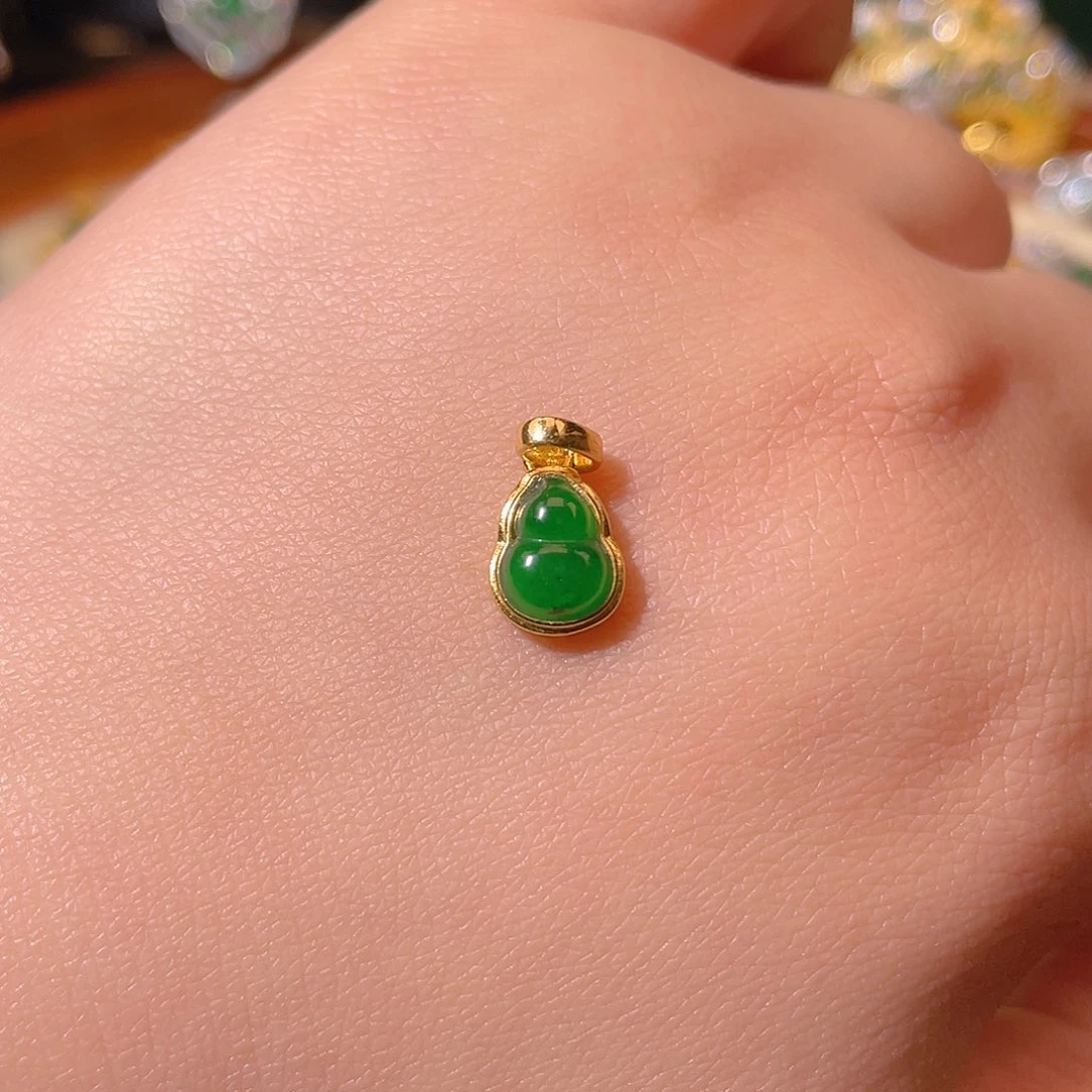 翡翠吊坠(不含链)银S925镶嵌