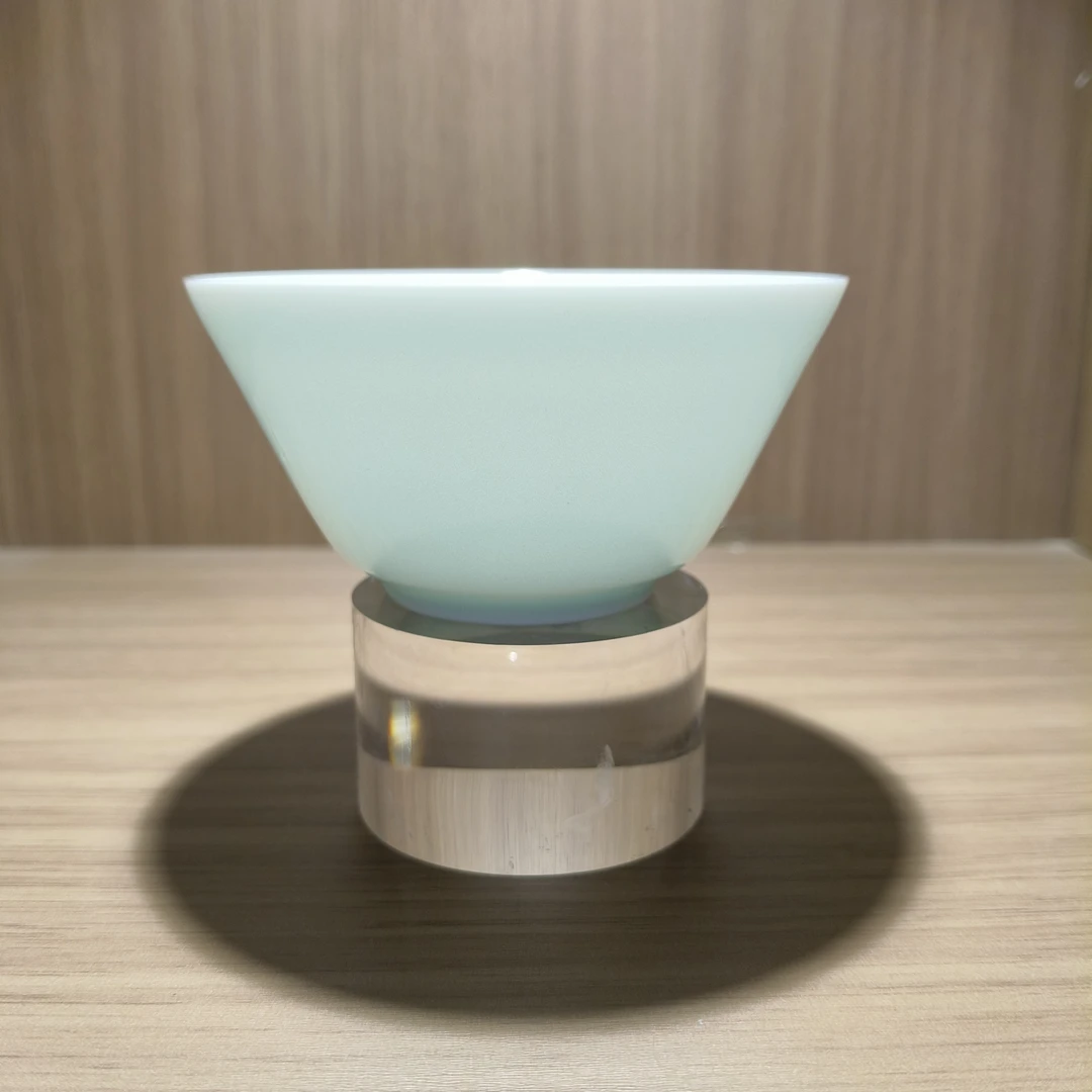 全手工工艺柴窑烧制100毫升陶瓷鸭蛋青釉主人杯杯子青瓷家用茶杯