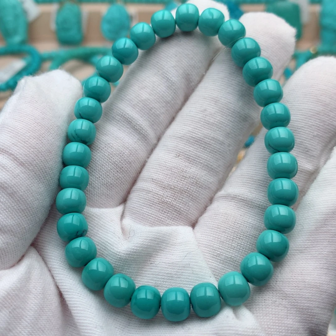 绿松石未镶嵌珠宝奇石7mm