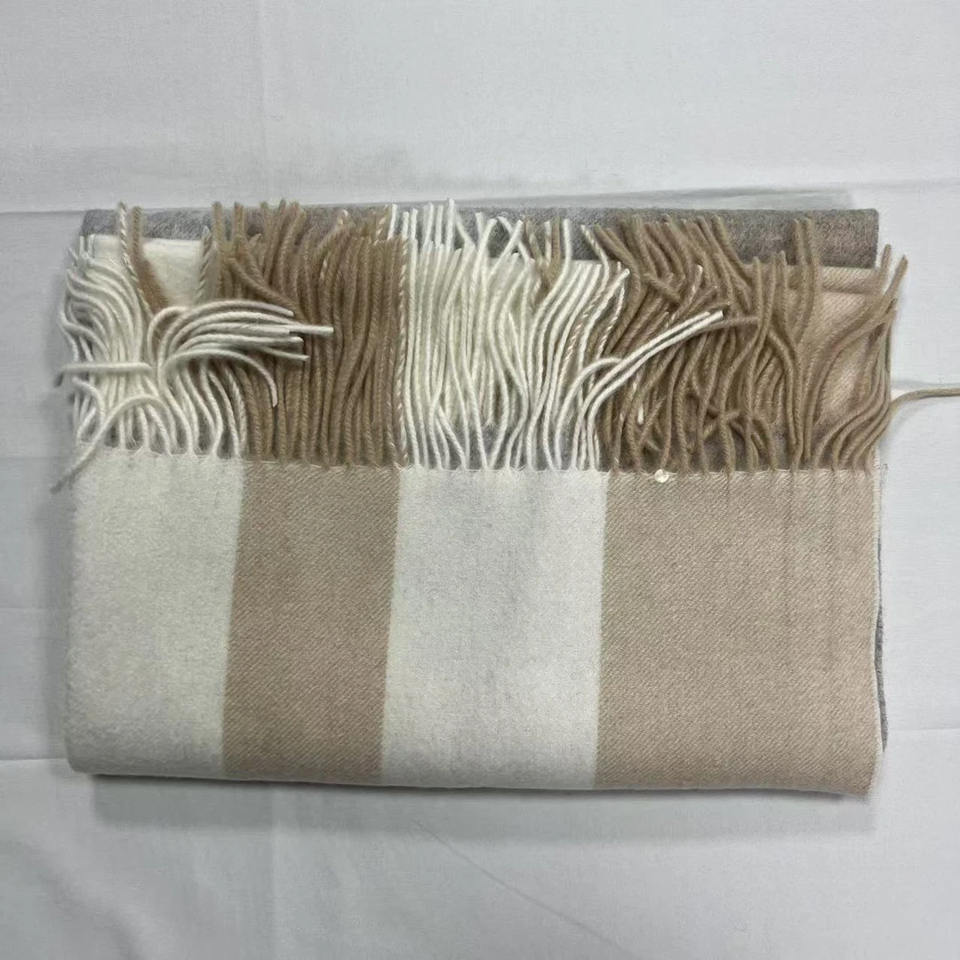 羊绒长巾-木杏灰 70*200cm丝巾