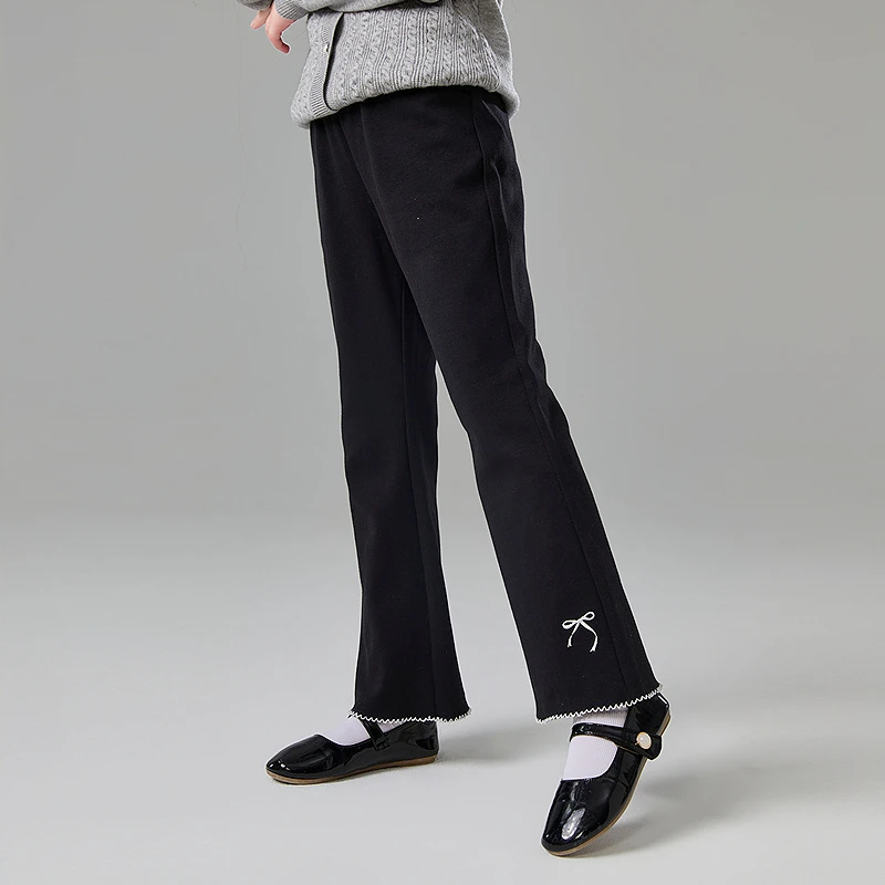 【芭蕾风针织喇叭裤】女童25春中大童春装儿童长裤休闲裤-93251A402