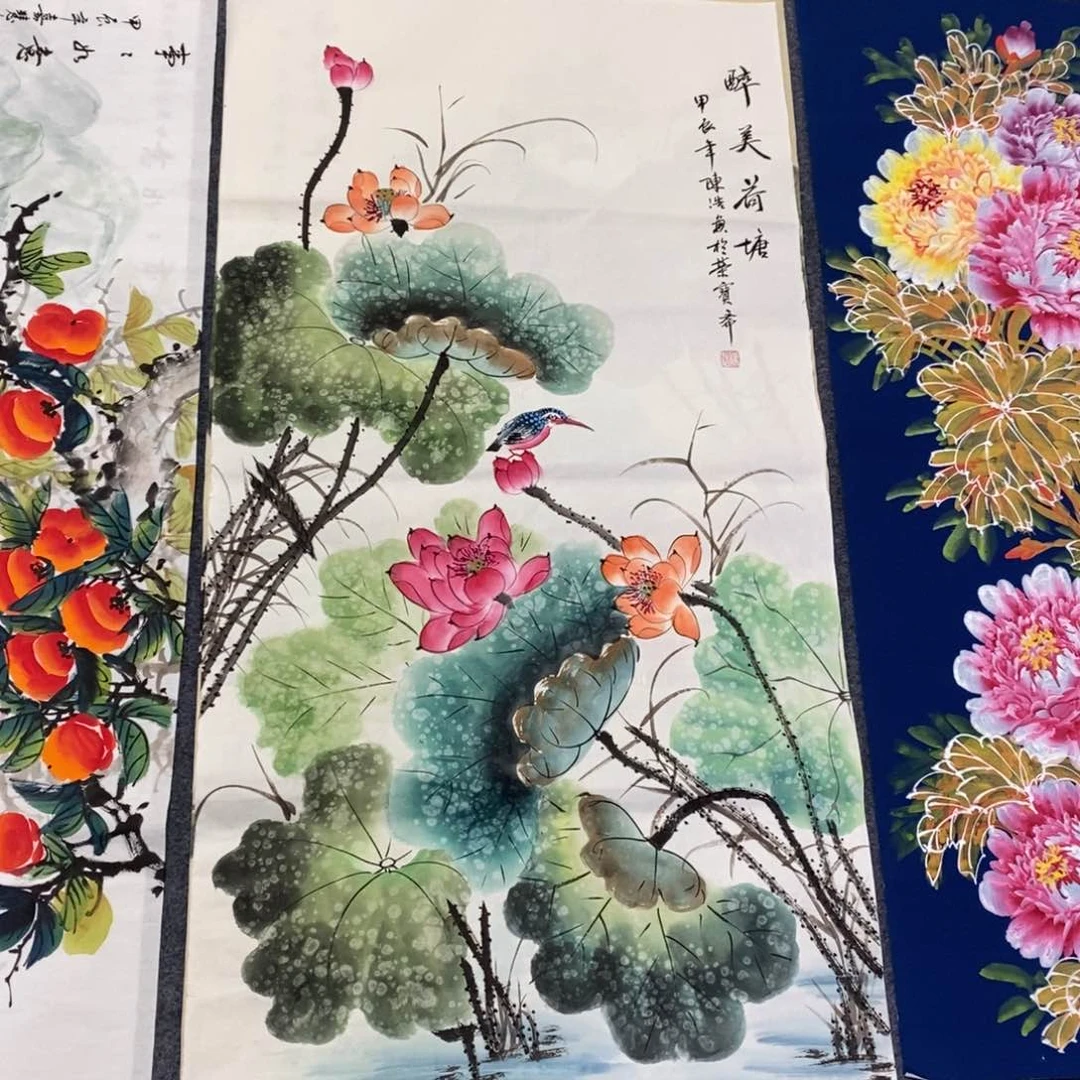 国画尺寸140✖️70四尺手绘画