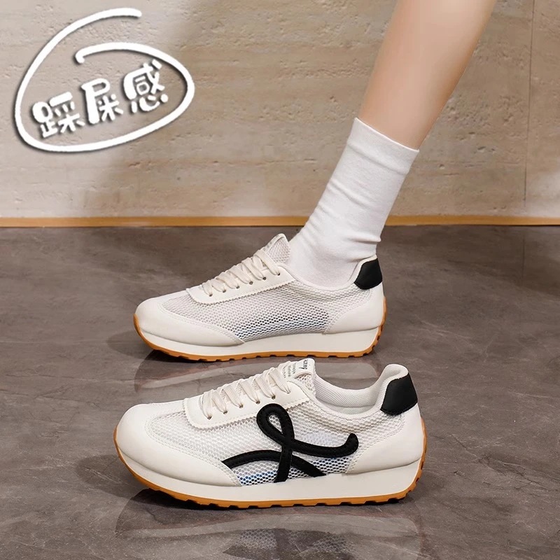 [直播推荐]德训鞋2025春季增高透气运动休闲鞋复古高级感阿甘鞋