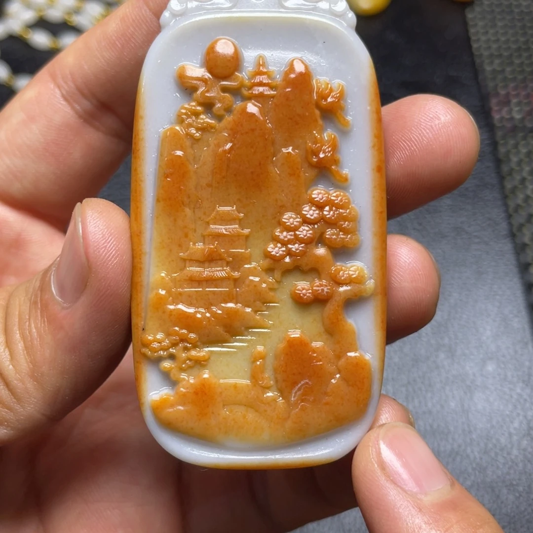 和田玉未镶嵌颈饰