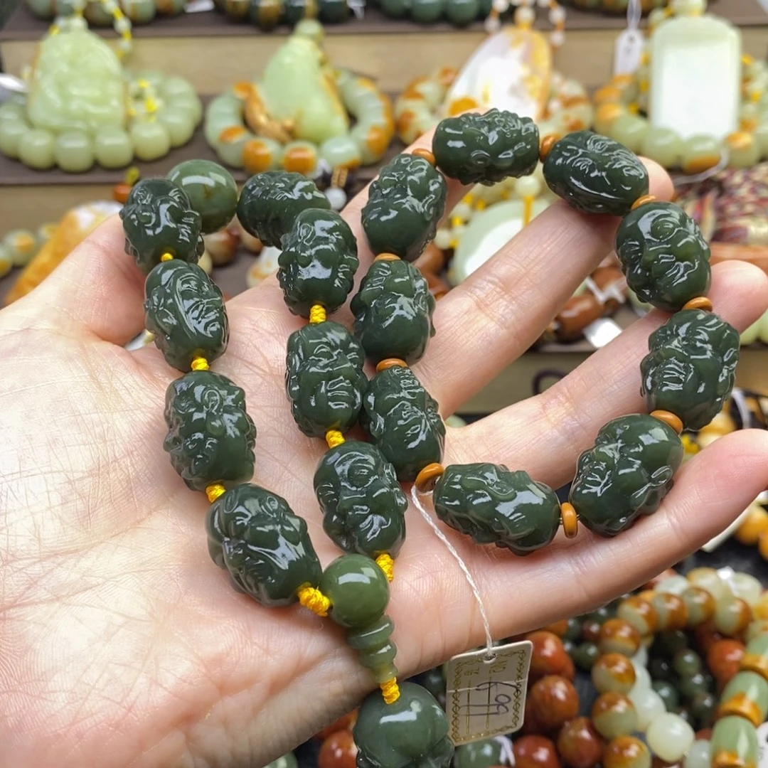 C***系透闪石质玉未镶嵌手串